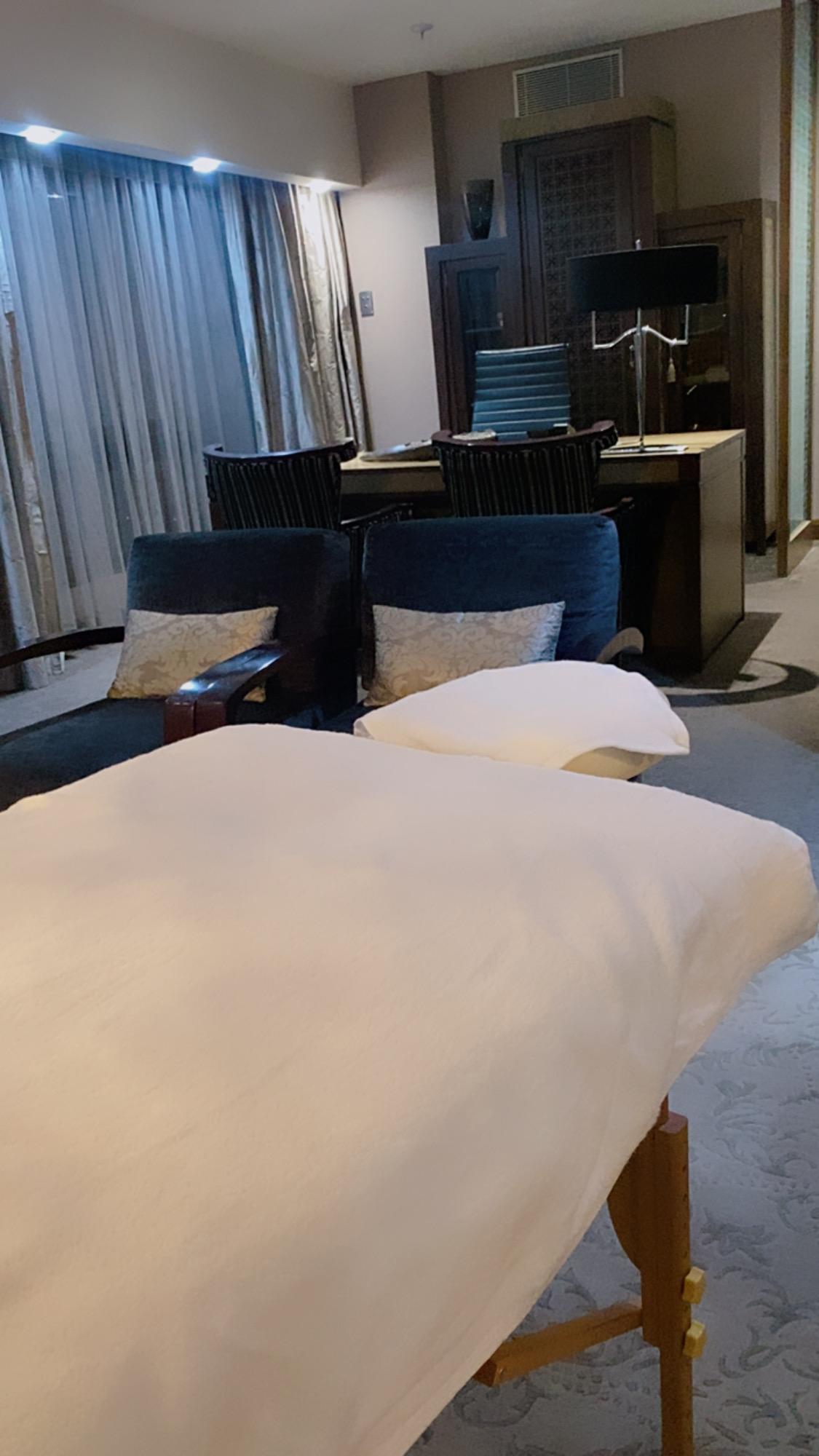 Corporate office massage setup for wellness at work